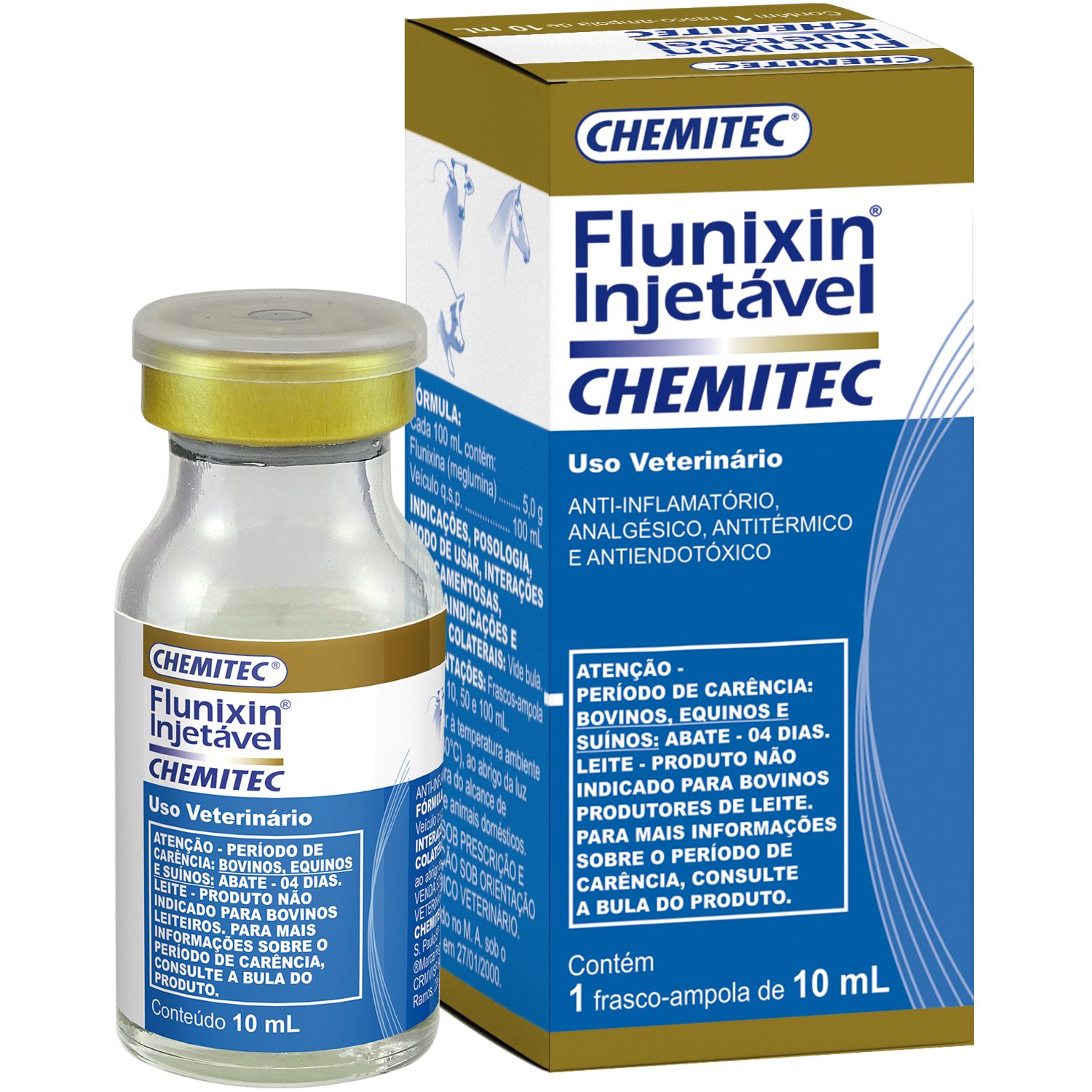 Flunixin Injetável Chemitec 10ml
