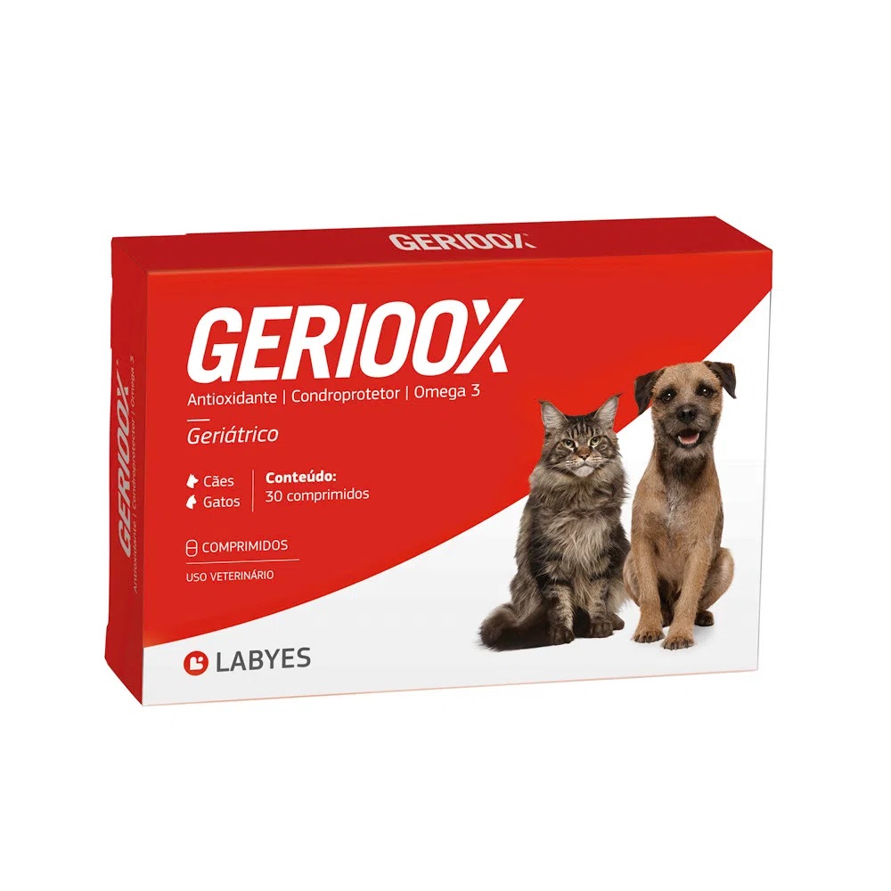Gerioox Suplemento Cães e Gatos 30 Comprimidos Labyes