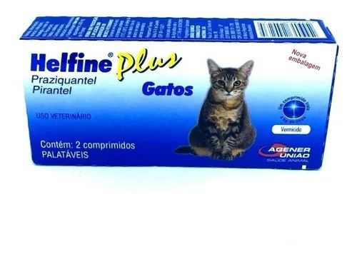 Helfine Plus Para Gatos Vermífugo Agener União