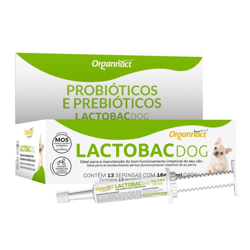 Lactobac Dog Organnact 16g/13ml Display 13 Seringas