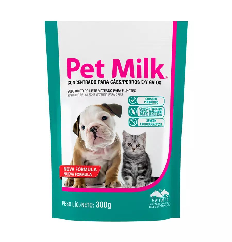 Pet Milk 300g Vetnil Suplemento Para Filhotes Cães e Gatos