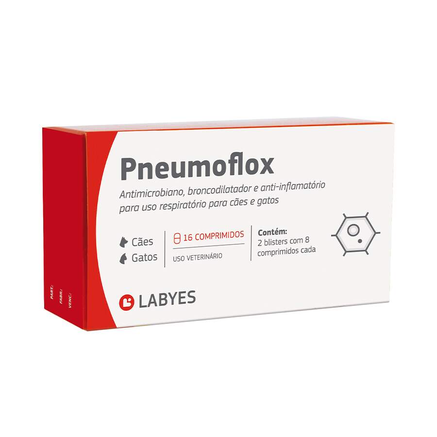 Pneumoflox Antibiótico 16 Comprimidos Labyes