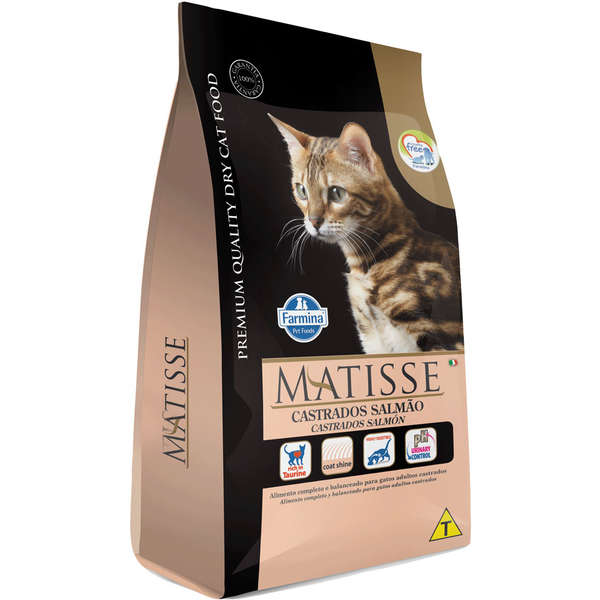 Ração Farmina Matisse Salmão para Gatos Castrados - 2 Kg
