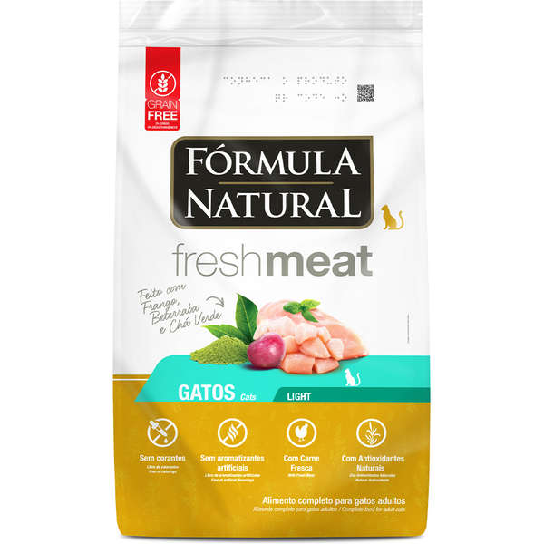 Ração Formula Natural Fresh Meat Light para Gatos - 1 Kg