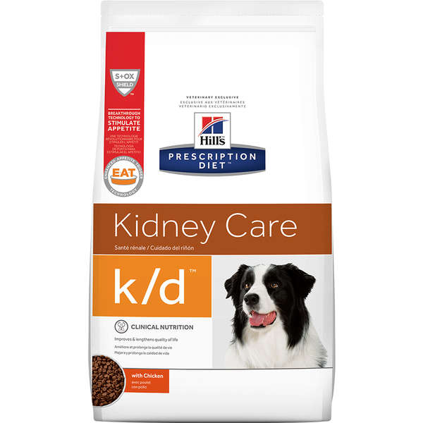 Ração Hill's Prescription Diet K/D Cuidado Renal para Cães Adultos - 3,8 Kg