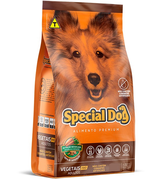 Ração Special Dog Premium Vegetais Pró para Cães Adultos - 3 Kg