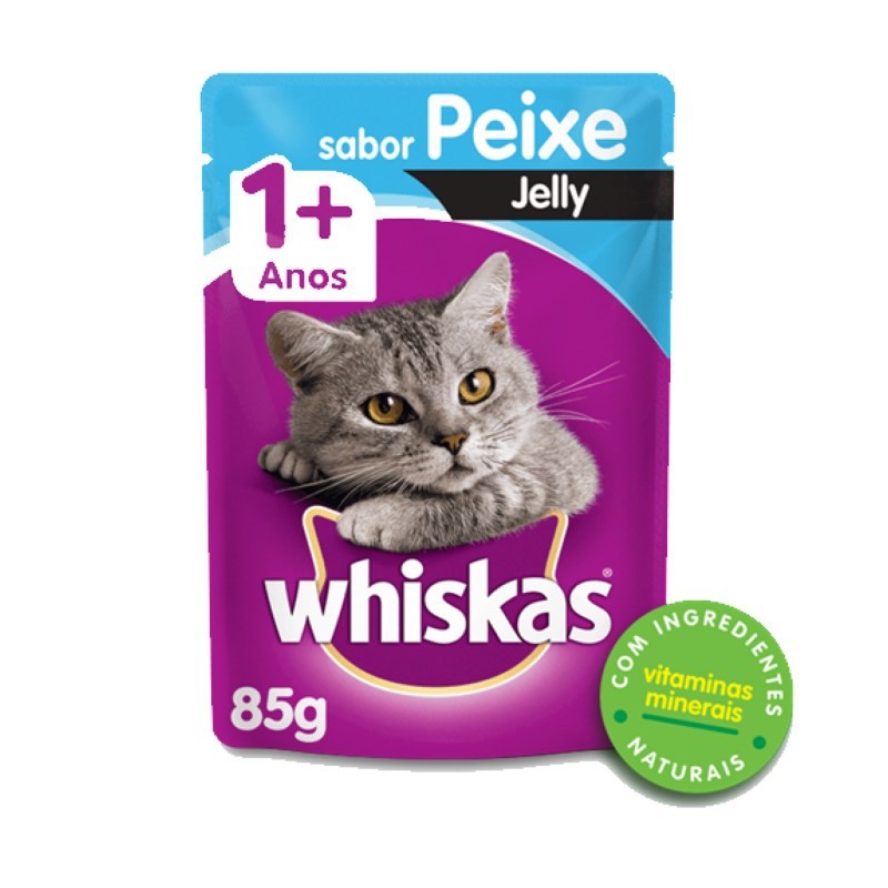 Sache Whiskas 1+ Adulto Peixe Jelly 85g