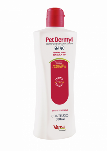 Shampoo Dermatológico Pet Dermyl Vansil 300ml