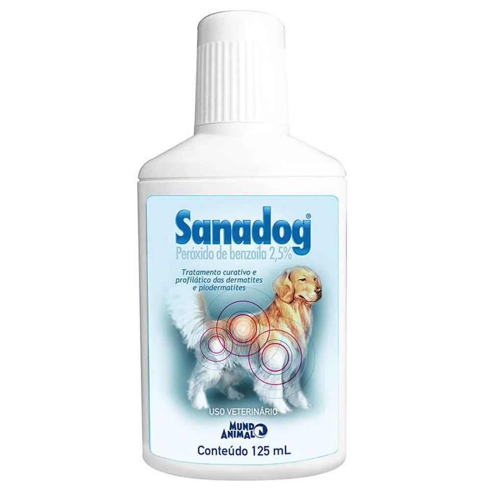 Shampoo Sanadog Peróxido Benzoíla 2,5% 125ml