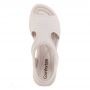 Sandália feminina Comfortflex 22-51402 anabela baixa papete