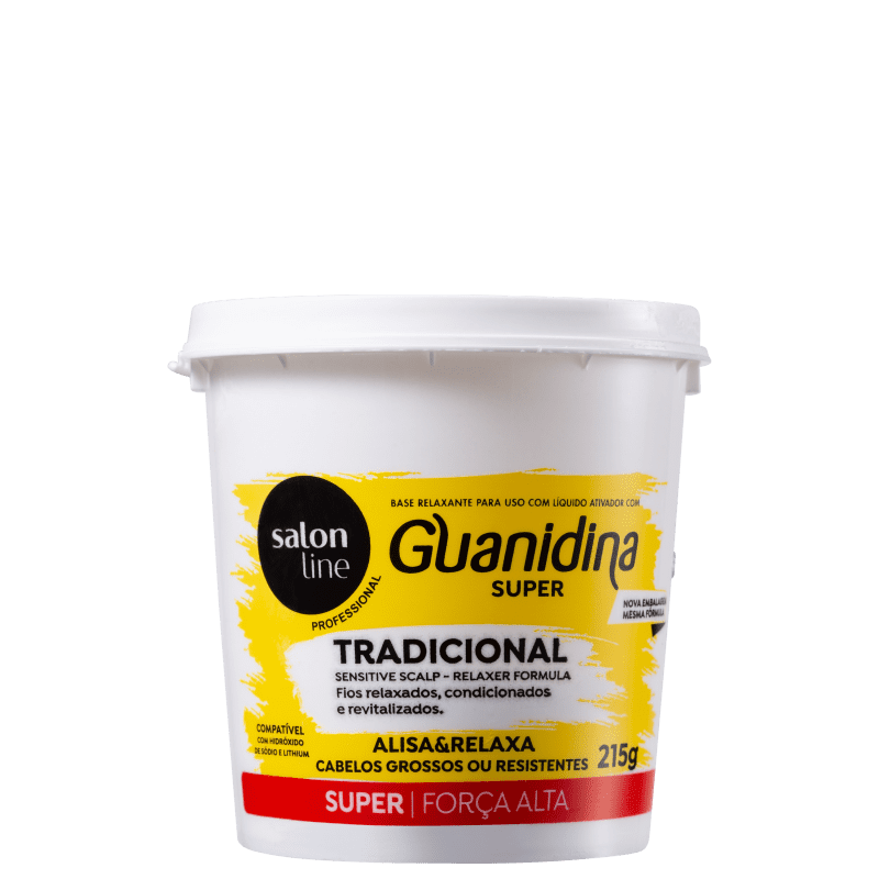 Guanidina Tradicional Super Cabelos Grossos ou Resistentes Salon Line - Foto 0