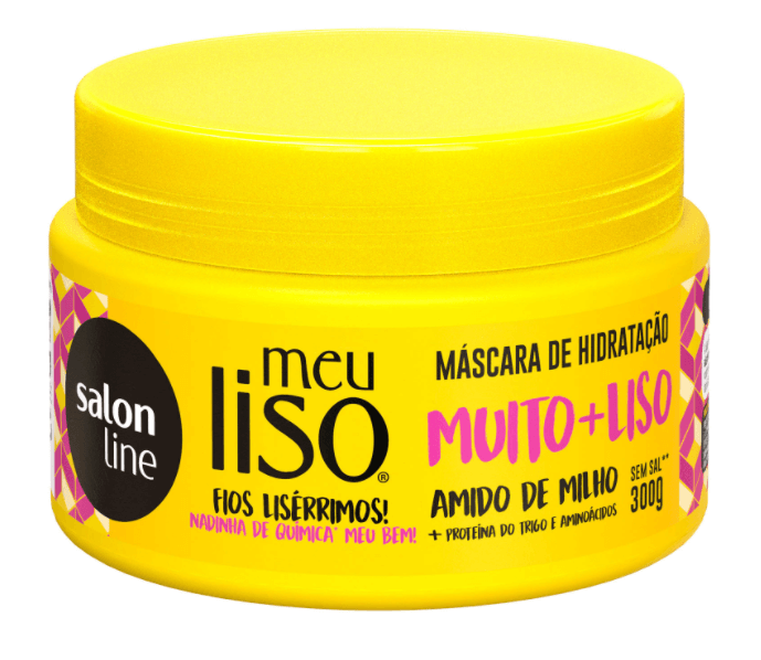 Máscara Meu Liso Muito+Liso Amido de Milho Salon Line 300g - Foto 0