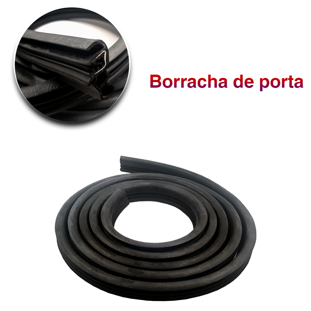 Kit Borracha 4 Portas e Mala Citroen C3 2002 a 2012 Borrachauto