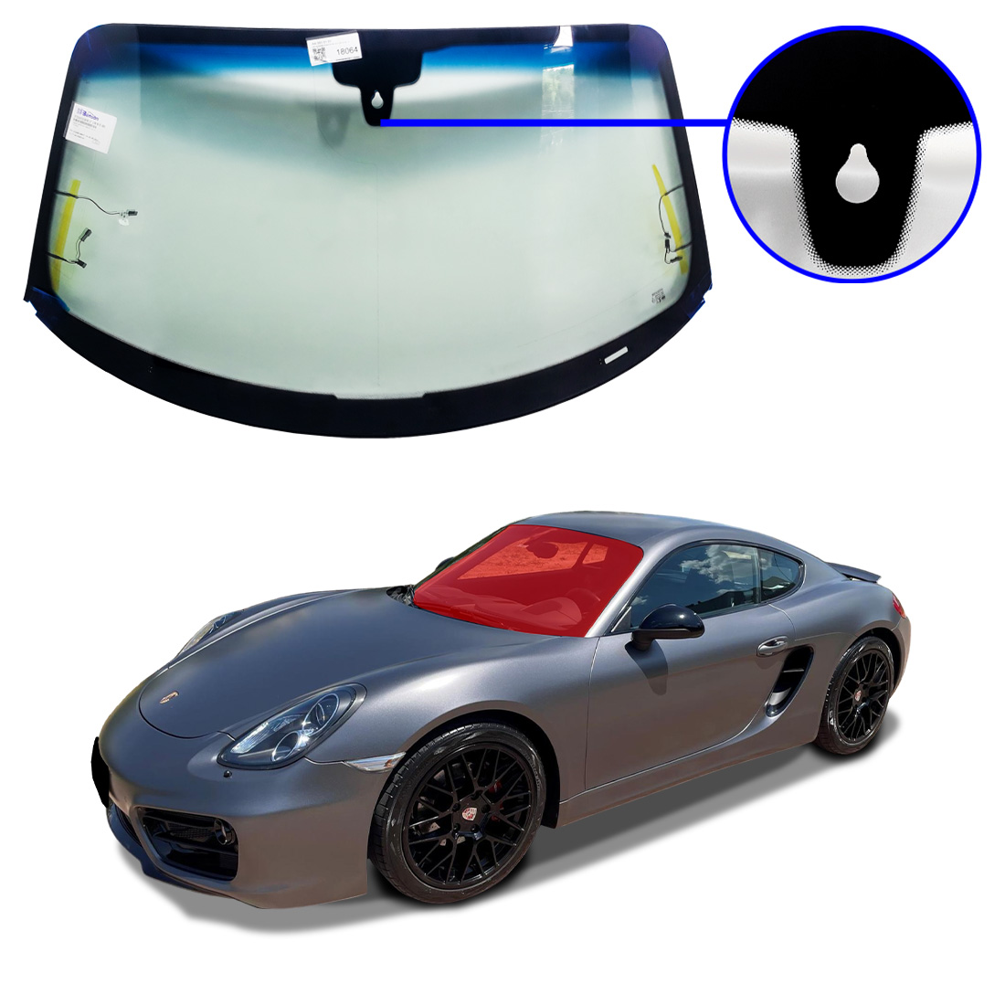 Vidro Parabrisa Porsche Cayman 2013 a 2015 Benson