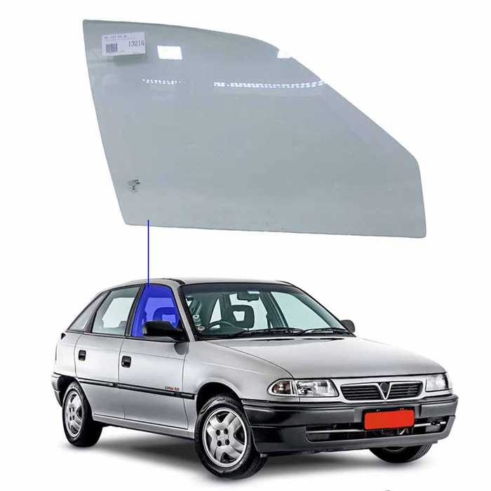 Vidro Porta Dianteira Direita Chevrolet Astra 1991 a 1998 Vetroex