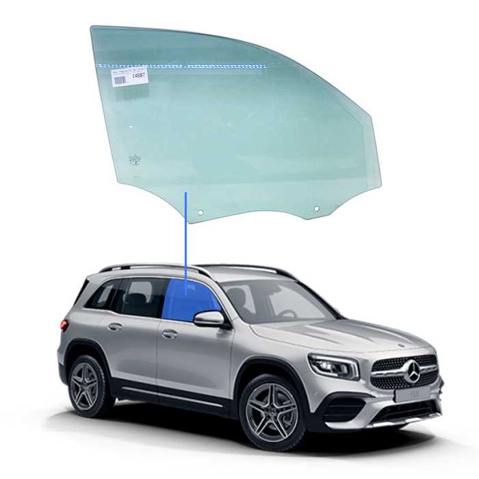 Vidro Porta Dianteira Direita Mercedes-Benz GLB 200 2020 a 2021 Importadora