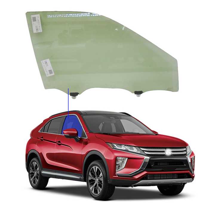 Vidro Porta Dianteira Direita Mitsubishi Eclipse Cross 2017 a 2021 Importadora