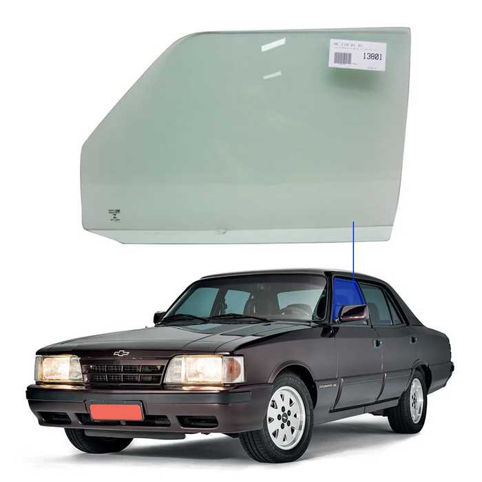 Vidro Porta Dianteira Esquerda Chevrolet Opala 1968 a 1992 Vetrox