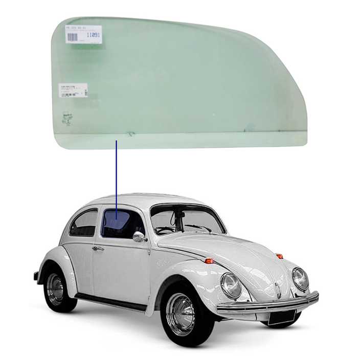 Vidro Porta Direito ou Esquerdo Volkswagen Fusca 40/96 Glasstech