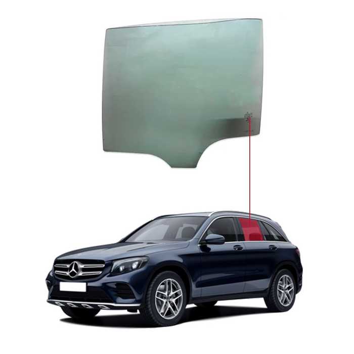 Vidro Porta Traseira Esquerda Mercedes-Benz Classe Glc 2014 a 2016 Importadora