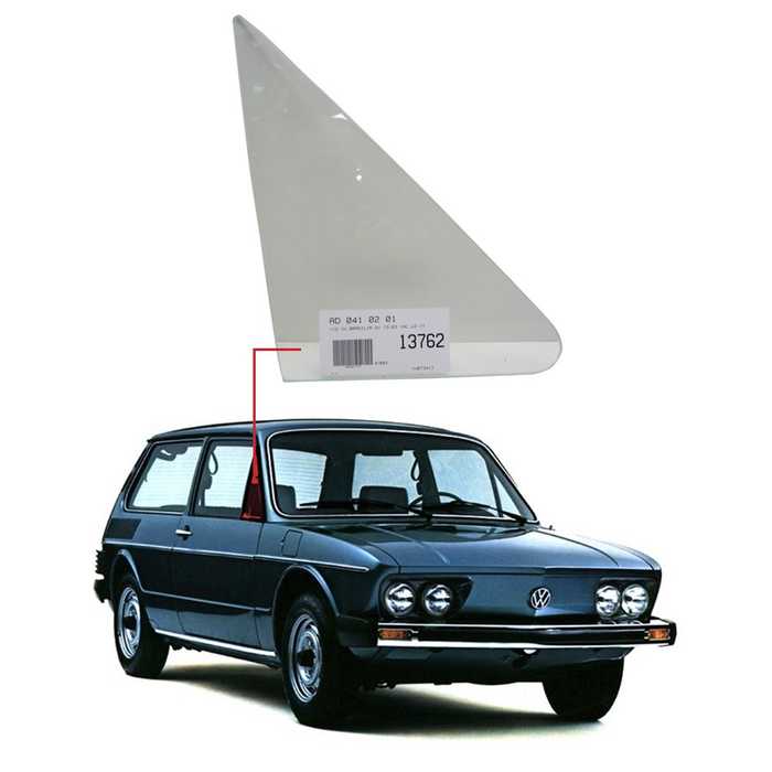 Vidro Quebra-Vento Dianteiro Direito Volkswagen Brasília 1973 a 1983 Vetroex