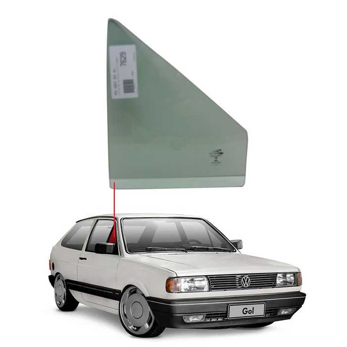 Vidro Quebra-Vento Dianteiro Direito Volkswagen Gol 1987 a 1994 Vetroex