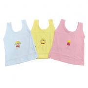 Kit Camisetas Menina 03 Pçs Cia do Bebê - Bordados Sortidos
