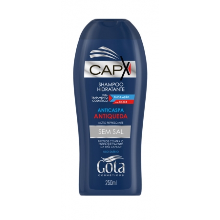 Shampoo Capx Azul Antiqueda/anticaspa 250ml - Gota Dourada