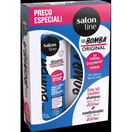 Shampoo + Condicionador Bomba Original 200ml - Salon Line