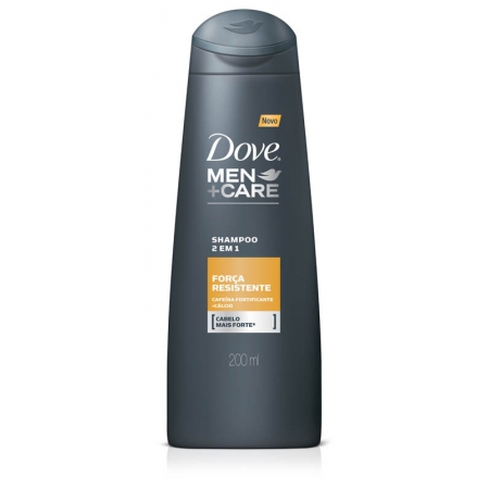 Shampoo Dove Men Car 2 Em 1 Força Resistente 200ml -unilever