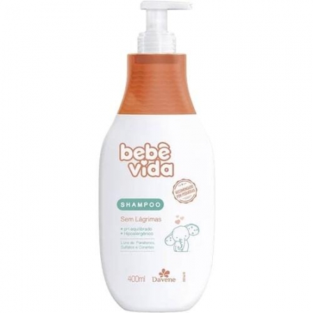 Shampoo Infantil Bebê Vida Sem Lágrimas 400ml - Davene