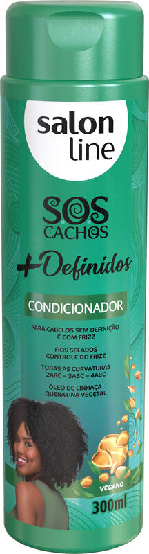 CONDICIONADOR S.O.S CACHOS + DEFINIDOS 300ML - SALON LINE