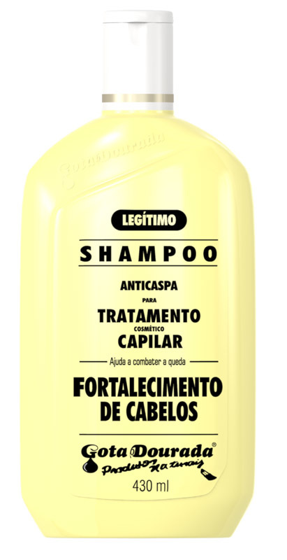 Shampoo Fortalecimento Cabelos Anticaspa 430ml -gota Dourada