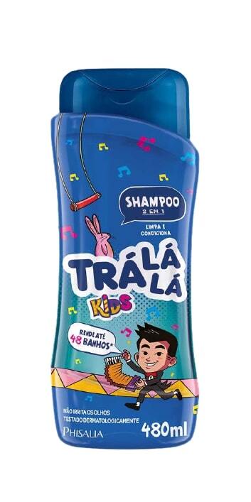 Shampoo Infantil Trá Lá Lá Kids 2 Em 1 480ml - Phisalia