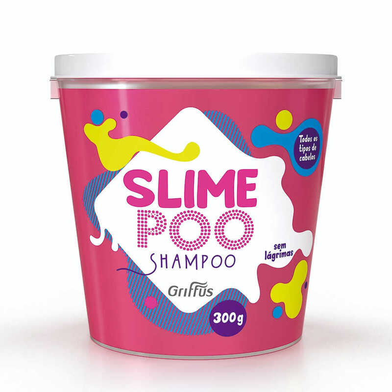 Shampoo Slime Poo Rosa 300ml - Griffus