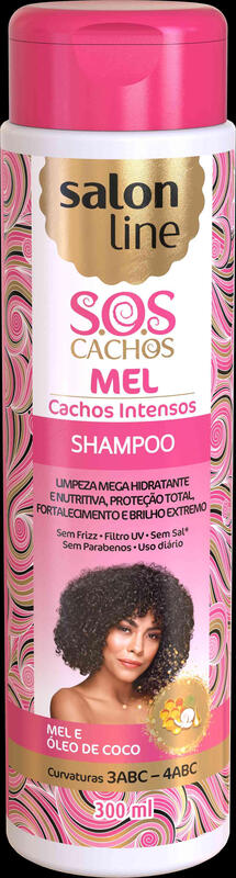 Shampoo Sos Mel Cachos Intensos 300ml - Salon Line