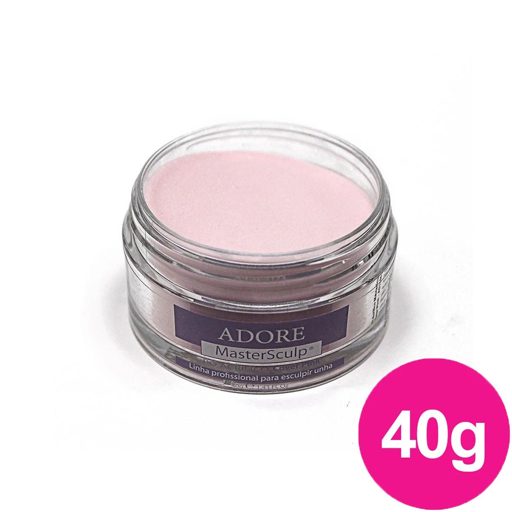 Pó Acrílico Master Sculp - Cover Pink Adore - 1 pote de 40g
