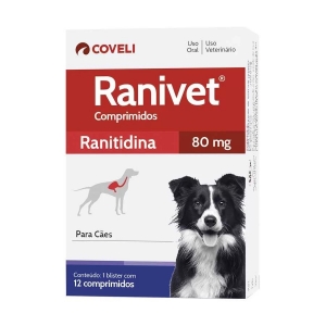 Antiácido para Cães Ranivet 80mg - Coveli