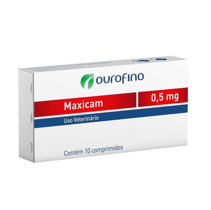 Anti Inflamatório Maxicam 0,5mg (10 comprimidos) - Ourofino