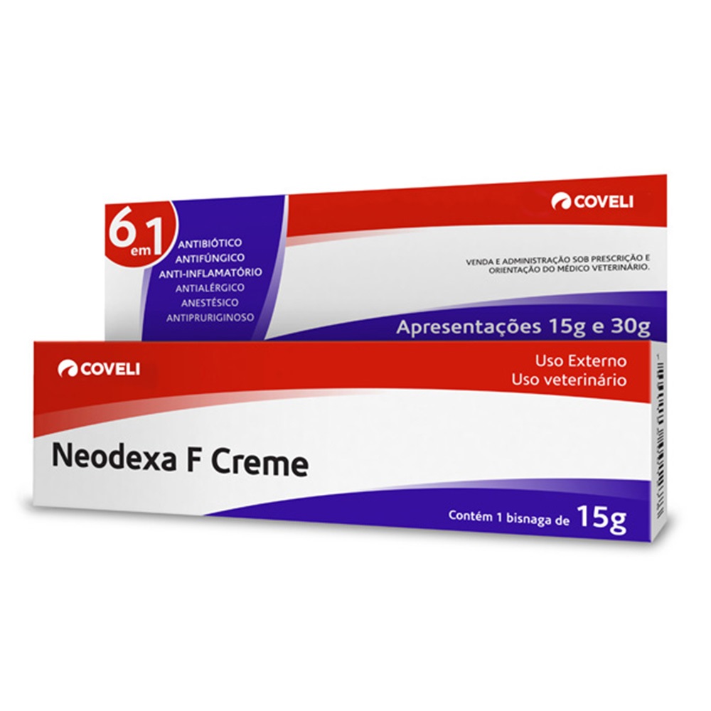 Antibiótico Neodexa F Creme 15g - Coveli