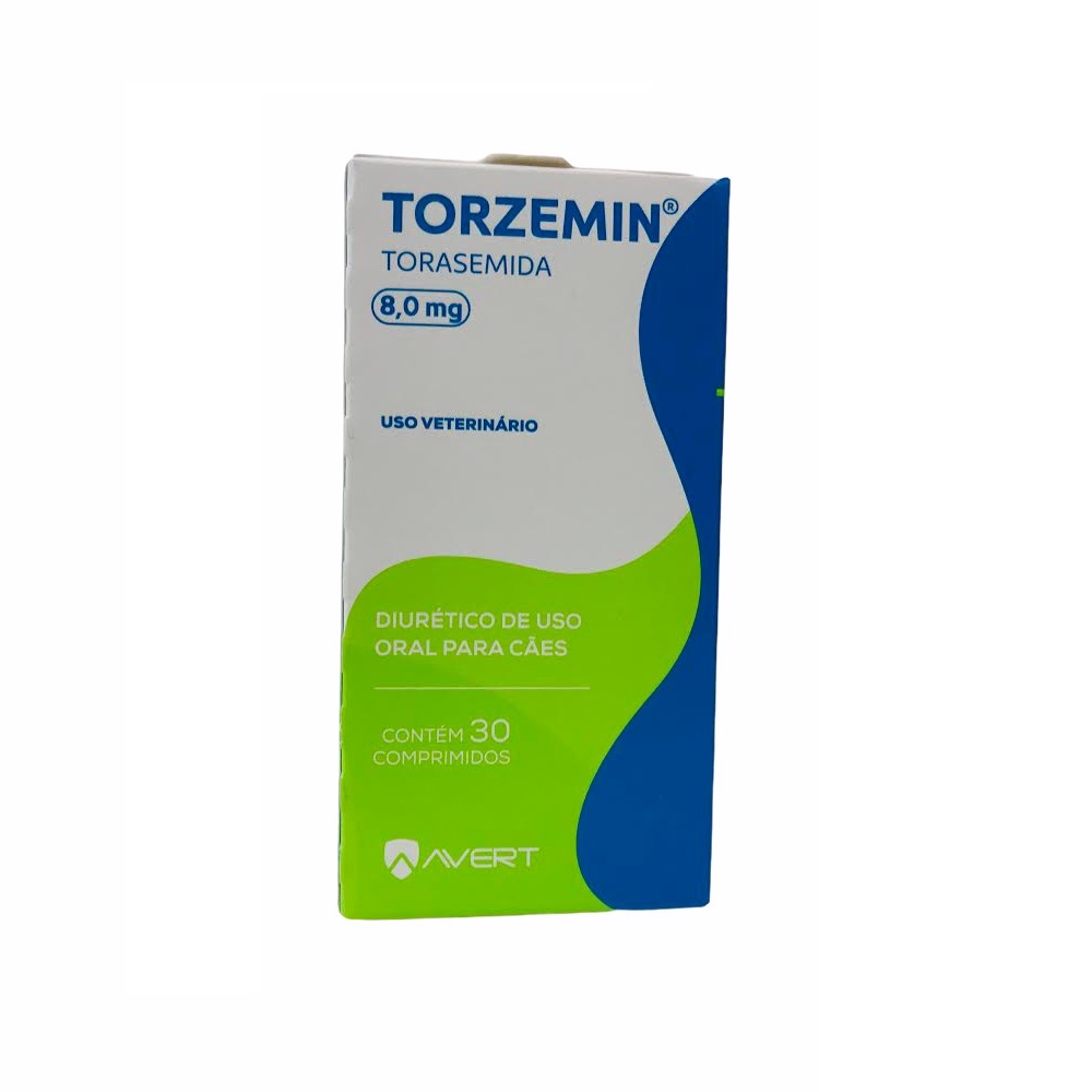 Diurético para Cães Torzemin 8mg com 30 Comprimidos - Avert
