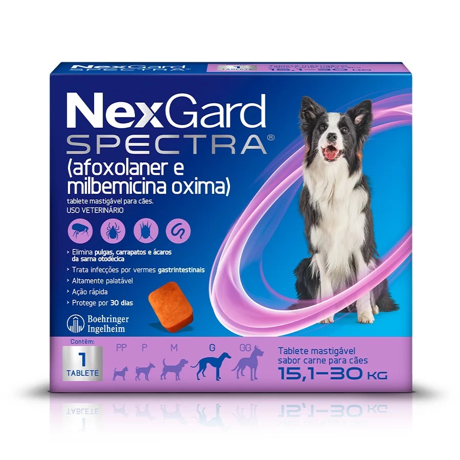 Nexgard Spectra para Cães de 15,1 a 30kg - Boehringer Ingelheim