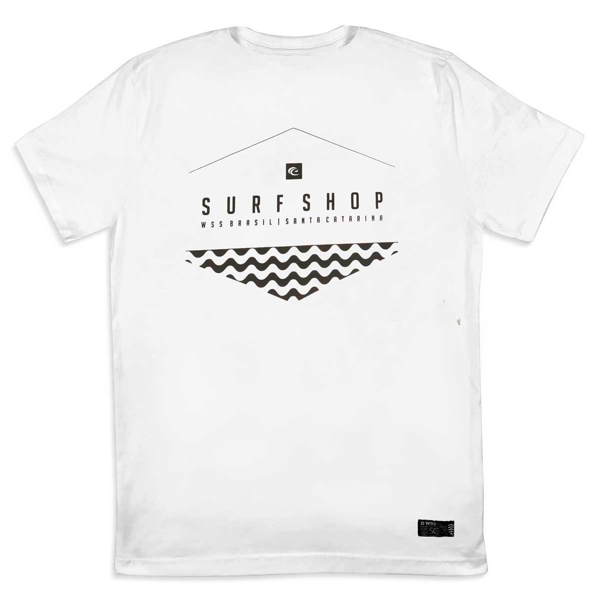 Camiseta Plus Size WSS Brasil Hex Wave White