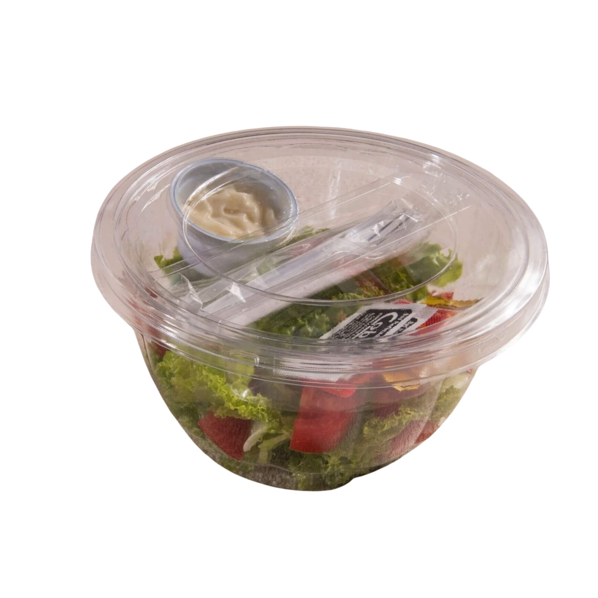 Embalagem salada com divisória para delivery Galvanotek G633
