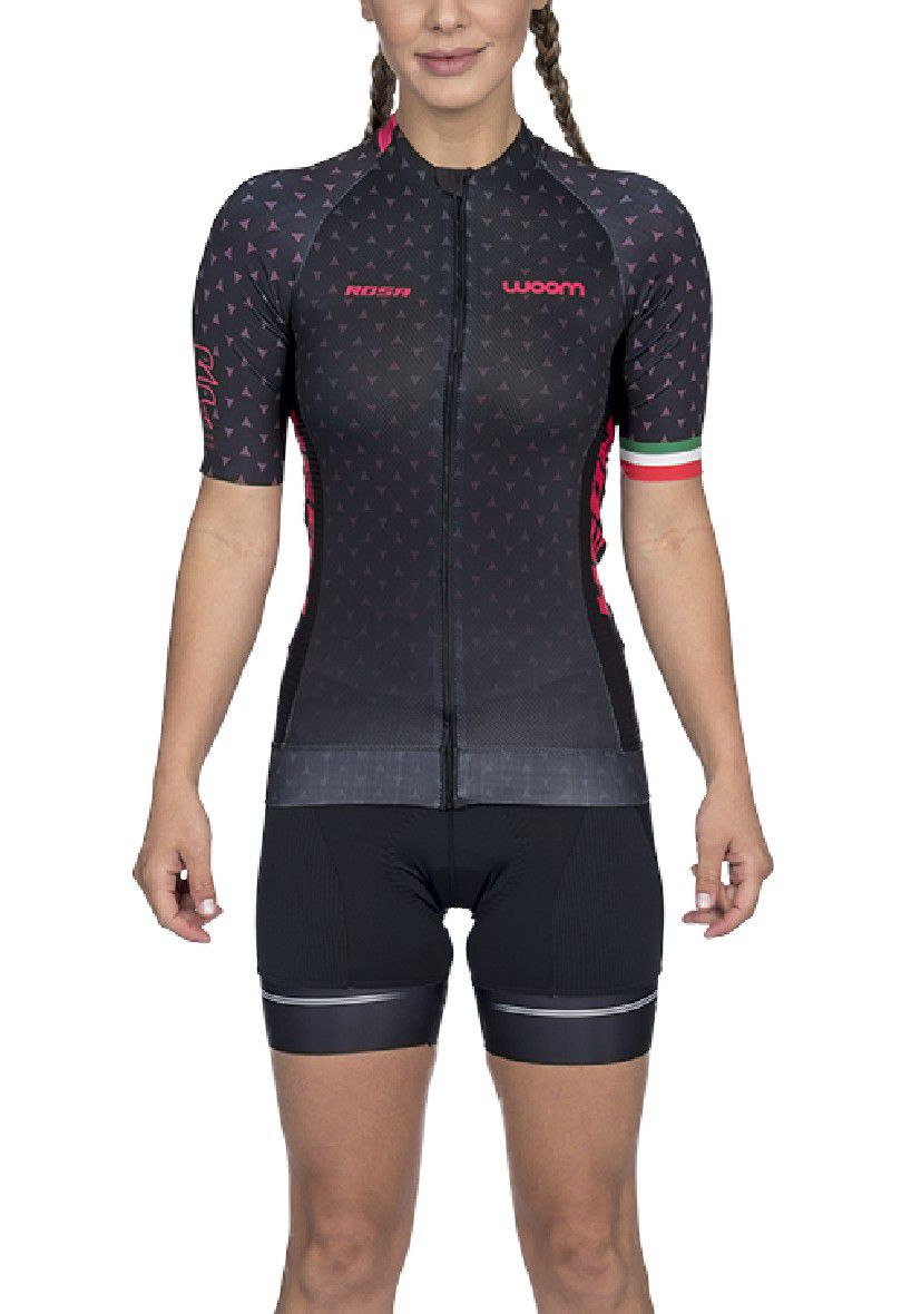 Camisa Ciclismo Supreme Rosa (Preto) - Fem - 2020