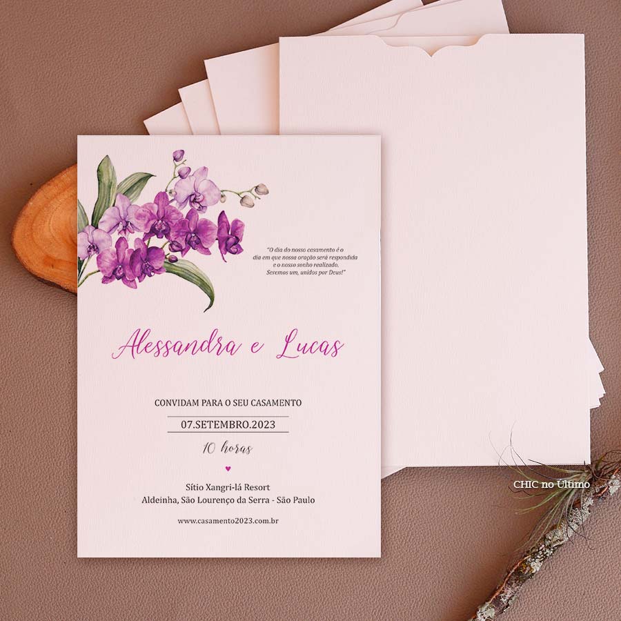 Orquídea Púrpura | convite express
