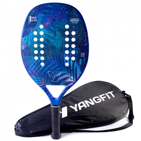 Raquete Beach Tennis Carbono e Fibra de Vidro Yangfit
