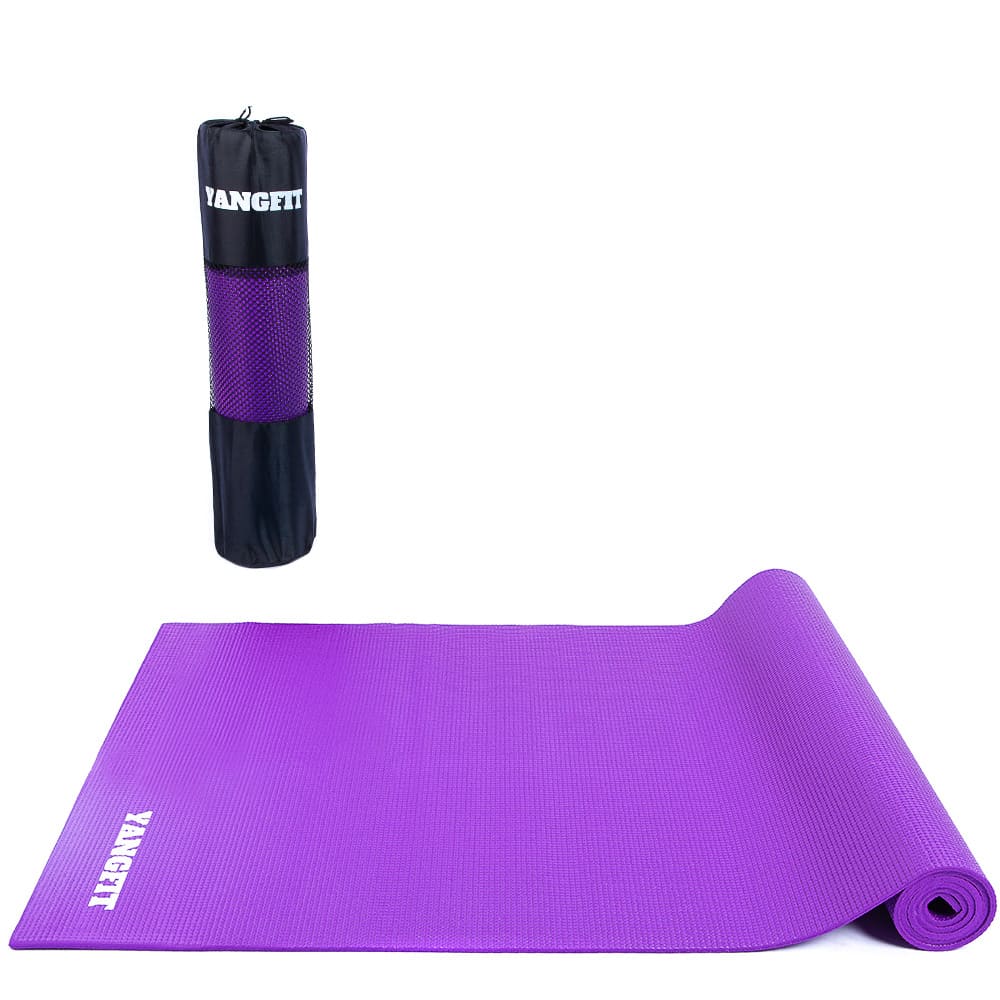 Tapete Yoga Mat Pilates Exercícios PVC 6mm Com Bolsa