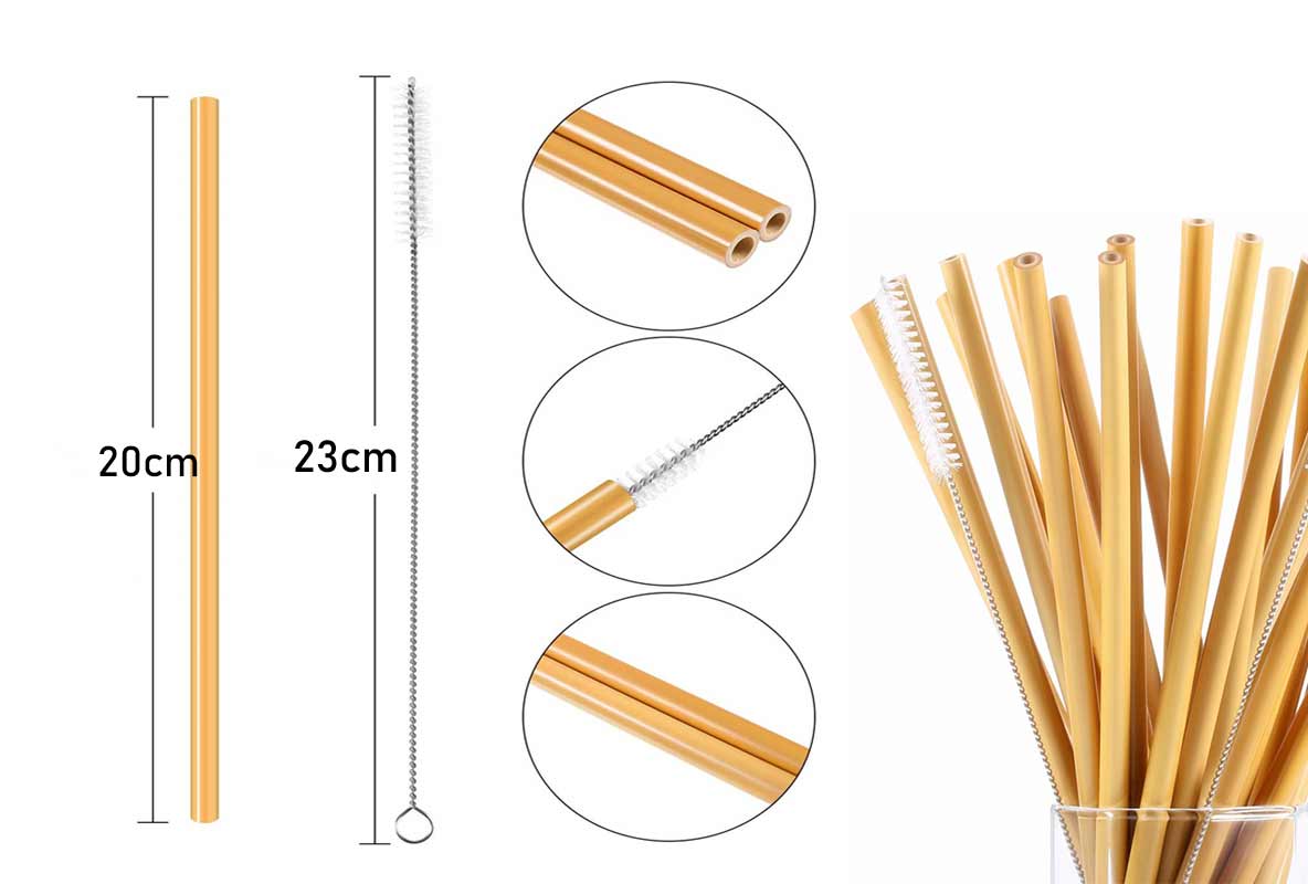 15 KitS Completos de Talheres em Bambu Personalizado para Brinde