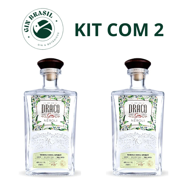 Kit com 2 Gin Draco Néroli 750ML